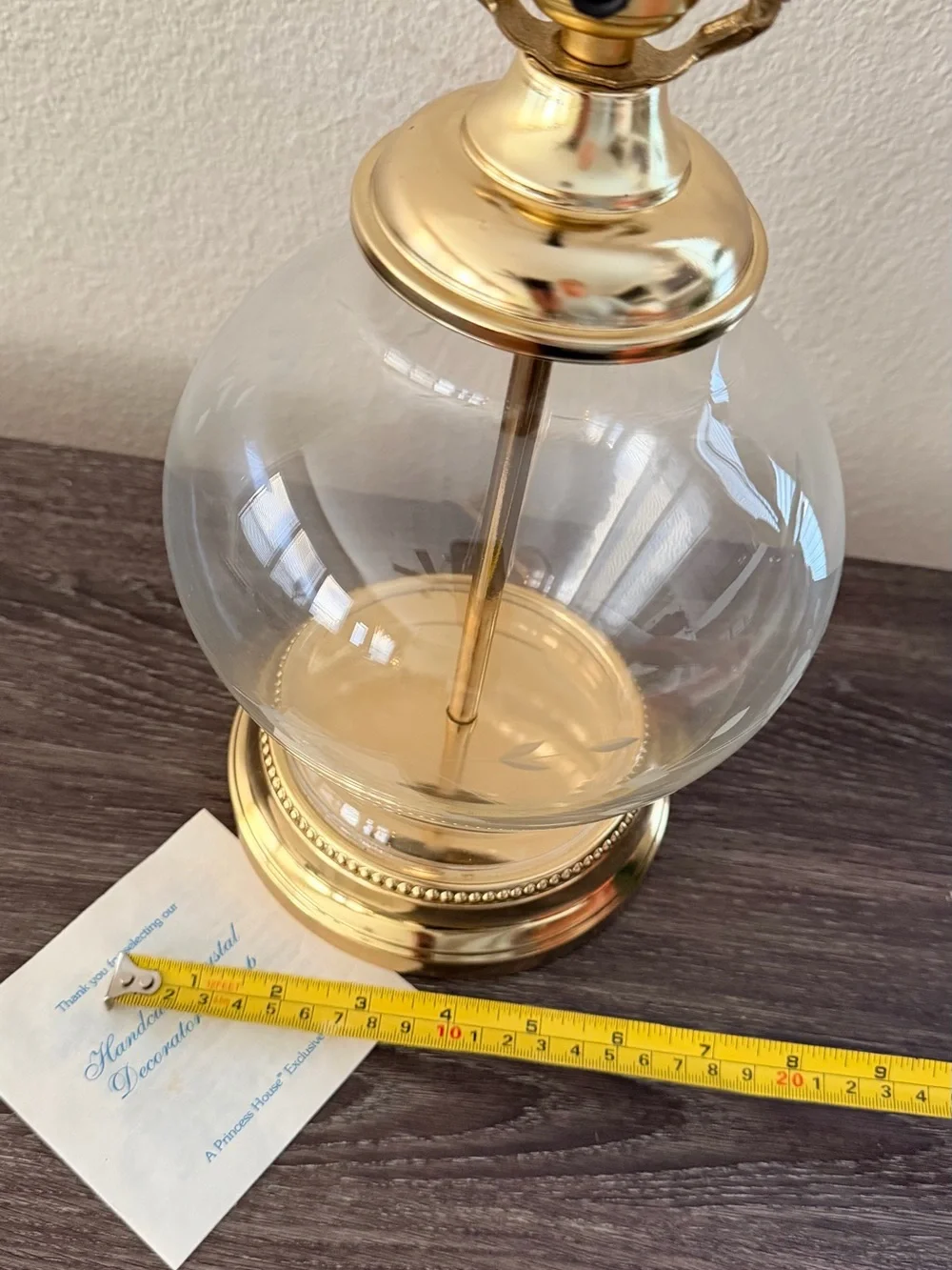 Princess House Heritage Ginger Jar Lamp #071